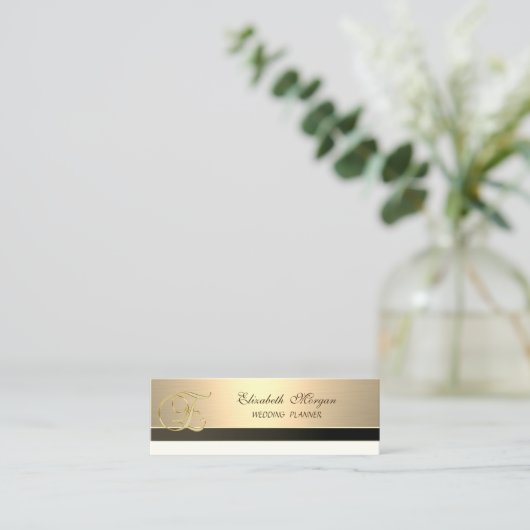 Professioneller Moderner Luxus Elegant Mini Visitenkarte (Stehend Vorderseite)