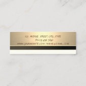 Professioneller Moderner Luxus Elegant Mini Visitenkarte (Rückseite)