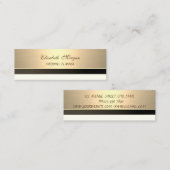 Professioneller Moderner Luxus Elegant Mini Visitenkarte (Vorne/Hinten)