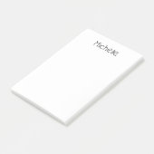Professioneller moderner minimalistischer einfache post-it klebezettel (angewinkelt)