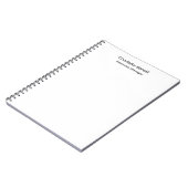 Professioneller moderner minimalistischer Plain Notizblock (Linke Seite)