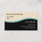 Professioneller moderner Poolservice Visitenkarte (Vorderseite)