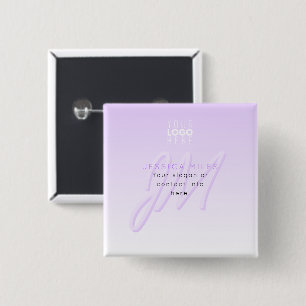 Professioneller Name & Slogan Vorlage Helllila Button