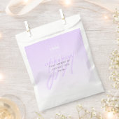 Professioneller Name & Slogan Vorlage | Helllila Geschenktütchen (Ausgeschnitten)