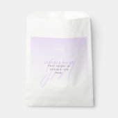 Professioneller Name & Slogan Vorlage | Helllila Geschenktütchen (Vorderseite)