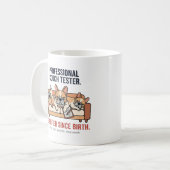 Professioneller Napping-Experte Französische Bulld Kaffeetasse (Vorderseite Links)