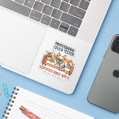 Professioneller Nickerchen-Experte Französische Bu Aufkleber (Laptop mit iPhone)
