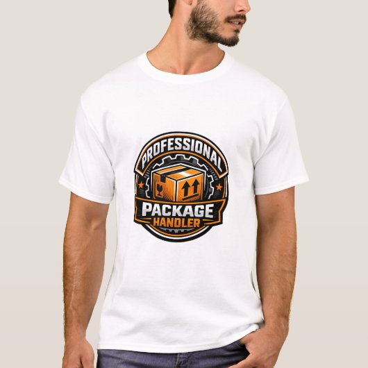 Professioneller Paketbearbeiter T-Shirt (Vorderseite)