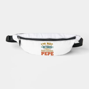 Professioneller Pepe-Ruhestand Vintage-Typografie- Bauchtasche