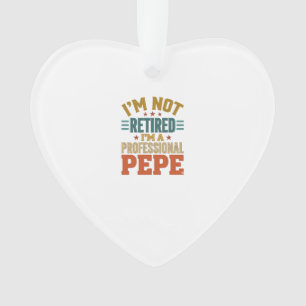 Professioneller Pepe Ruhestand Vintage-Typografie- Ornament