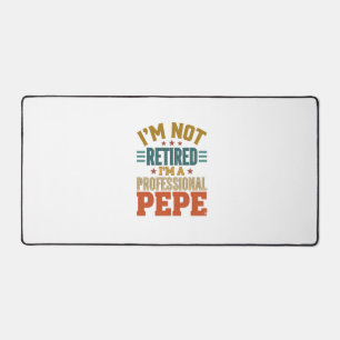 Professioneller Pepe Ruhestand Vintage-Typografie- Schreibtischunterlage