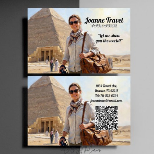 Professioneller Persönlicher Reiseführer-Pyramide Visitenkarte