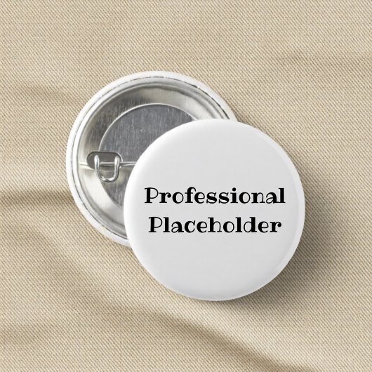 Professioneller Platzhalter Lustiger Büro-Pin-Butt Button