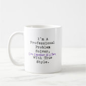 Professioneller Problemlöser im One-Equation-Style Kaffeetasse (Links)