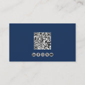 Professioneller QR-Code Fluglehrer für Luftfahrt Visitenkarte (Rückseite)