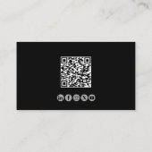 Professioneller QR-Code Fluglehrer für Luftfahrt Visitenkarte (Rückseite)