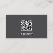 Professioneller QR-Code Fluglehrer Visitenkarte (Rückseite)