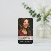 Professioneller QR-Code-Foto für Musiker Visitenkarte (Stehend Vorderseite)