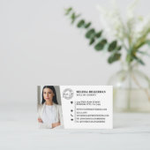 Professioneller QR-Code Foto Ihr Logo Visitenkarte (Stehend Vorderseite)