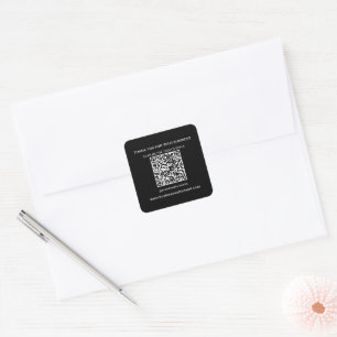 Professioneller QR-Code Geschäftslösung Quadratischer Aufkleber