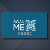 Professioneller QR-Code Luftfahrt Pilot Blau und W Visitenkarte