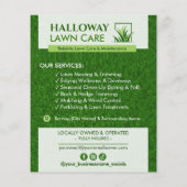 Professioneller Rasenpflege-Service-Flyer Flyer (Hinten)