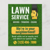Professioneller Rasenpflege-Service-Flyer Flyer (Vorne)