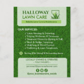 Professioneller Rasenpflege-Service-Flyer Flyer (Hinten)