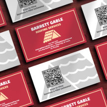 Professioneller roter Dachdecker-QR-Code