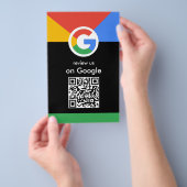 Professioneller Scan, um Google-QR-Code Geschäft z Flyer (Handgriff)