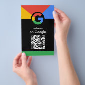 Professioneller Scan, um Google-QR-Code Geschäft z Flyer (Handgriff)