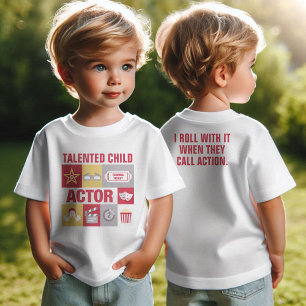 Professioneller Schauspieler, ikonisch gestaltet, Baby T-shirt
