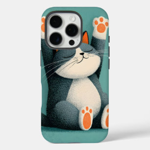Professioneller Schläfer Lustige schlafende Katze iPhone 16 Pro Hülle