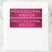 Professioneller Schläfer-Typografie Rechteckiger Aufkleber (Tasche)