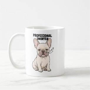 Professioneller Schnarcher Französische Bulldogge  Kaffeetasse