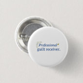 Professioneller Schuldempfänger-Button Button (Vorne & Hinten)