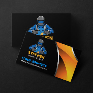 Professioneller Schweißer Metallschweißfertigung Visitenkarte