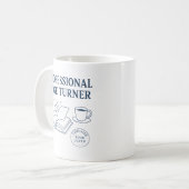 Professioneller Seitenwender Lustiges Buchgeschenk Kaffeetasse (Vorderseite Links)
