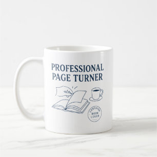 Professioneller Seitenwender Lustiges Buchgeschenk Kaffeetasse