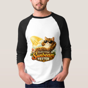 Professioneller Sonnenstrahl-Tester Retro-Katze Ra T-Shirt