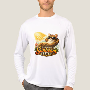 Professioneller Sonnenstrahltester Lustige Katze L Tri-Blend Shirt