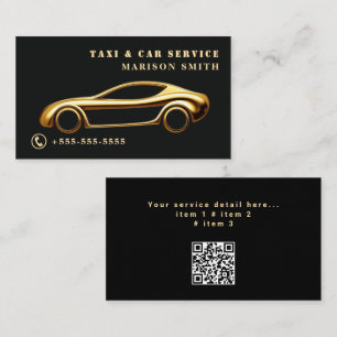 Professioneller Taxi-Service Visitenkarte
