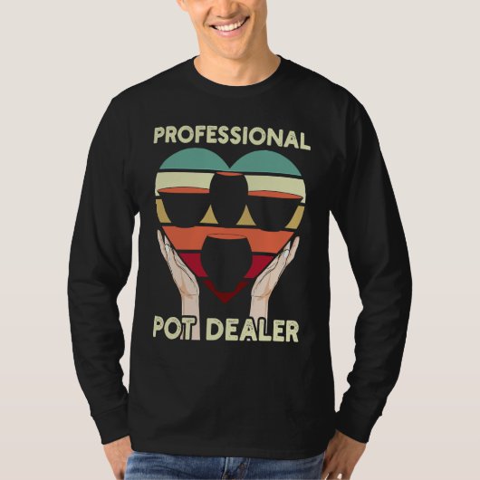 Professioneller Töpfehändler für Töpfer oder Tonge T-Shirt (Vorderseite)