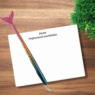 Professioneller Überdenker, Lustig, Geistreich, Ma Post-it Klebezettel