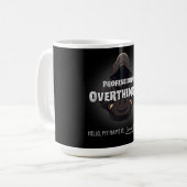 Professioneller Überdenker Lustiger Maßgeschneider Kaffeetasse (Vorderseite Links)