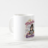 Professioneller Überdenker lustiges Zitat weiß Kaffeetasse (Vorderseite Links)