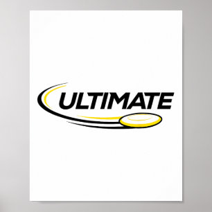 Professioneller Ultimate-Frisbee-Disc-Golf-Spieler Poster