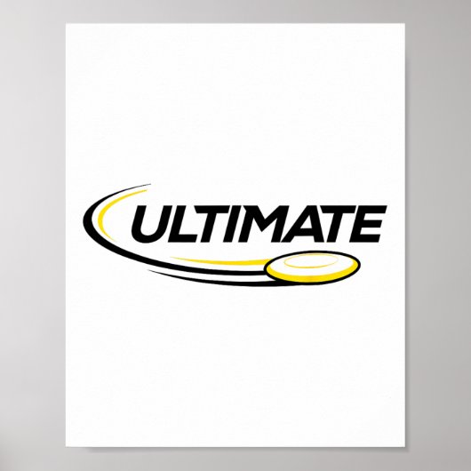 Professioneller Ultimate-Frisbee-Disc-Golf-Spieler Poster (Vorne)