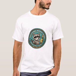 Professioneller Unruhestifter Waschbär Lustiges T- T-Shirt