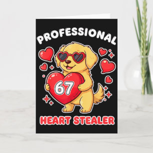 Professioneller Valentinstag Herzensdieb 6 7 Golde Karte